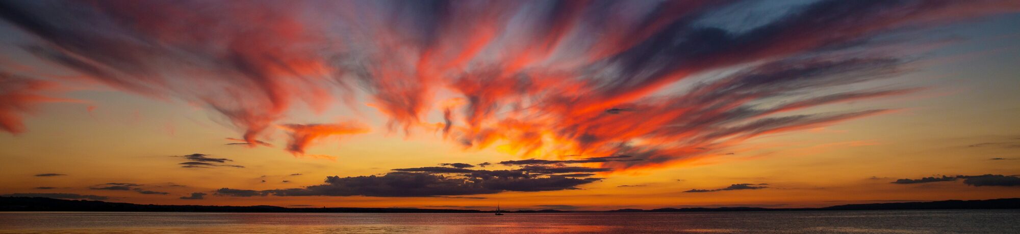 Abendhimmel über dem Bodensee